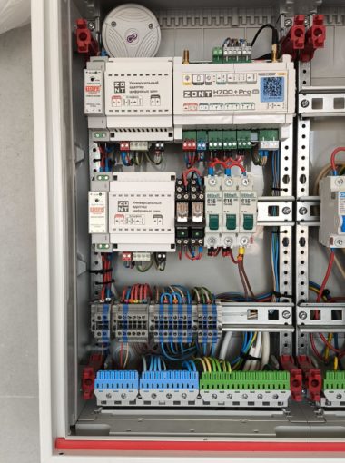 Монтаж автоматики zont h700 в щите